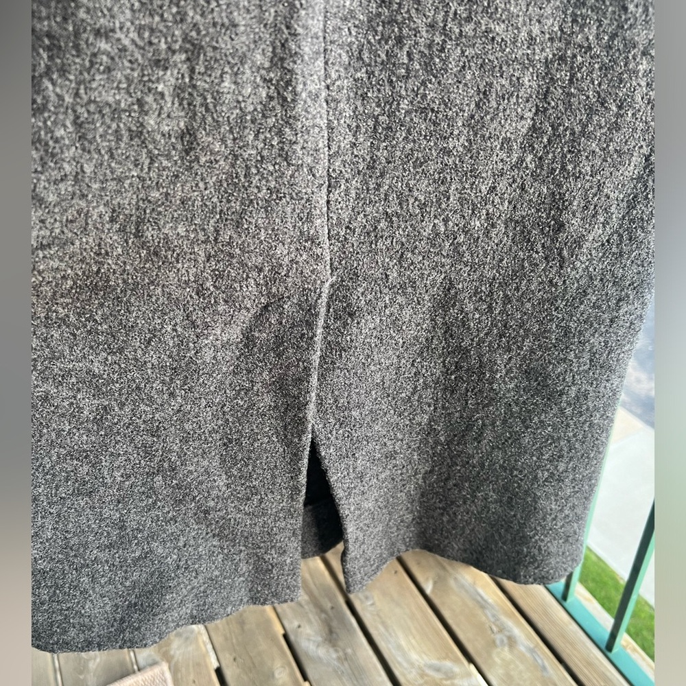 🆕 ZARA 💯Wool Maxi Skirt Gray High Waist Straight Long Midi Collection 12 Size M - Picture 7 of 15